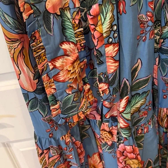 Farm Rio Blue Maxi Dress - Picture 7 of 7